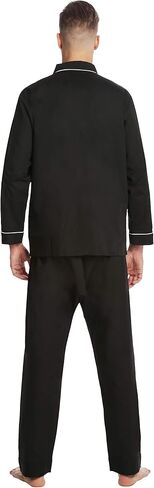 EVERDREAM Men’s Pajama Set, Solid Lightweight Botton Down Pajamas for Men in Saudi Arabia