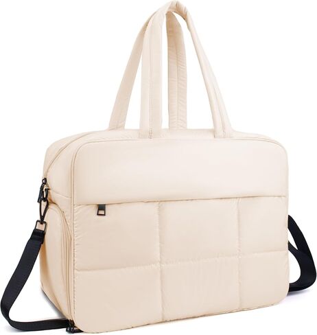 ORAD Weekender Fluffy Bag Quilted Nylon Puffer Tote Bag Personal Item Bag for Airlines Overnight Bag Gym Bag in Saudi Arabia