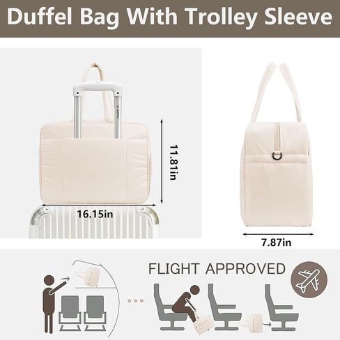 ORAD Weekender Fluffy Bag Quilted Nylon Puffer Tote Bag Personal Item Bag for Airlines Overnight Bag Gym Bag in Saudi Arabia