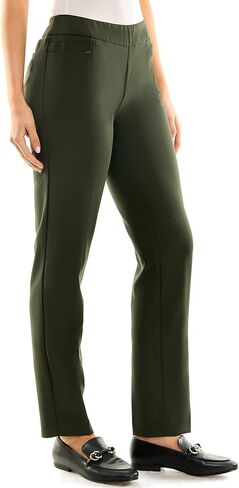 Zac & Rachel Women's Flattering Pull-on Slim Leg Pant with Tummy Control Panel in Saudi Arabia