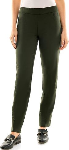 Zac & Rachel Women's Flattering Pull-on Slim Leg Pant with Tummy Control Panel in Saudi Arabia