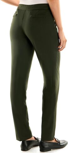 Zac & Rachel Women's Flattering Pull-on Slim Leg Pant with Tummy Control Panel in Saudi Arabia