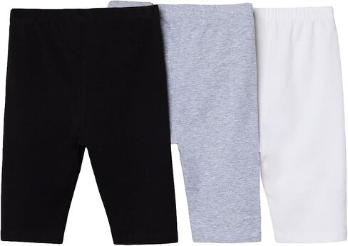 SOLY HUX Toddler Girl's 3 Piece Biker Shorts Elastic Waist Casual Summer Shorts in Saudi Arabia
