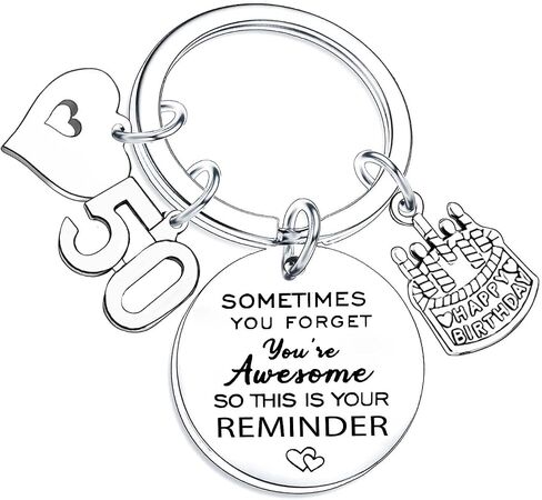 Nfyxcaz Birthday Keychain Gifts for Women Men Inspirational Birthday Keyring for Friends BBF Happy Birthday Keychain Gifts in Saudi Arabia