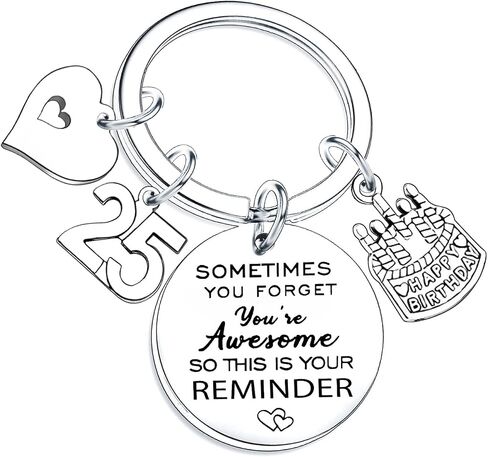 Nfyxcaz Birthday Keychain Gifts for Women Men Inspirational Birthday Keyring for Friends BBF Happy Birthday Keychain Gifts in Saudi Arabia