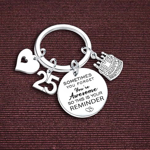 Nfyxcaz Birthday Keychain Gifts for Women Men Inspirational Birthday Keyring for Friends BBF Happy Birthday Keychain Gifts in Saudi Arabia