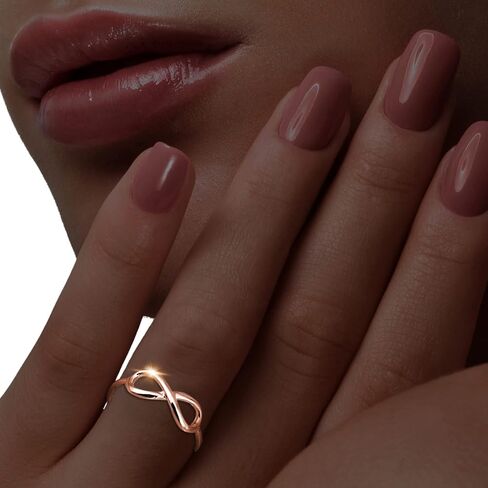 Beaux Bijoux Bow Rings Infinity Rings for Women in Sterling Silver or 14k Gold - Fine Bow Jewelry Ribbon Ring - Valentines Day Bow Ring Gift for Her in Saudi Arabia