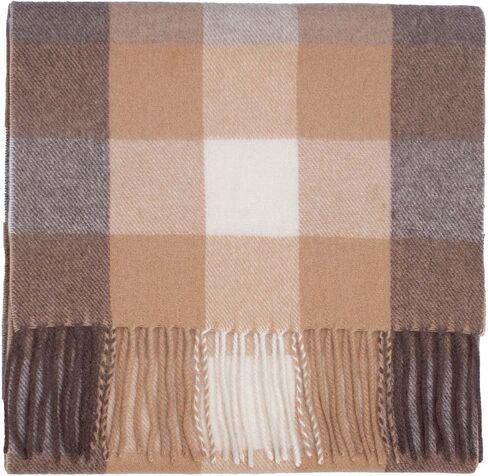 EVSEG 100% Mongolian Cashmere Winter Scarf | Imported Cashmere | Men and Women | 30x150cm in Saudi Arabia