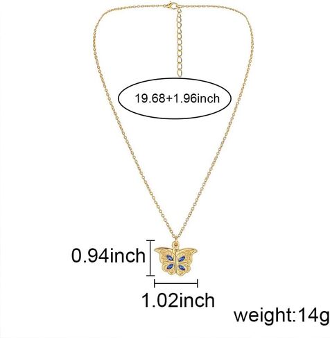 قلادات مدلاة على شكل فراشة من Siopue تحمل صورًا قلادة مدلاة للنساء والفتيات هدايا عيد ميلاد للابنة والأم والأزواج هدية للزوجة الصديقة in Kuwait