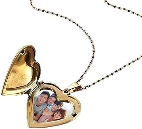 UTHOSMDO Bible Verse Prayer Locket with English Lord's, That Holds Pictures, Christian Stainless Steel Lockets Gifts for Men Women Girls and Boys in Kuwait