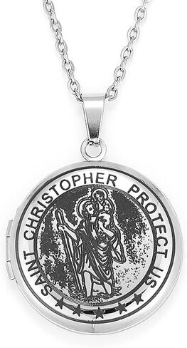 UTHOSMDO Bible Verse Prayer Locket with English Lord's, That Holds Pictures, Christian Stainless Steel Lockets Gifts for Men Women Girls and Boys in Saudi Arabia