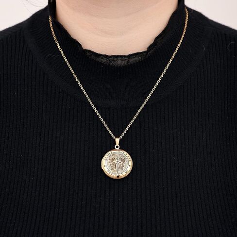 UTHOSMDO Bible Verse Prayer Locket with English Lord's, That Holds Pictures, Christian Stainless Steel Lockets Gifts for Men Women Girls and Boys in Saudi Arabia