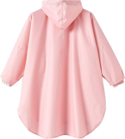 Spmor Kids Lightweight Rain Jackets Hooded Rain Coat Waterproof Rain Poncho in Saudi Arabia