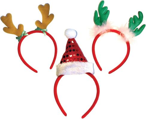 OLYPHAN Headbands for Christmas - Women - Reindeer Antler & Santa Hat Headband Hats - Kids & Adults in Saudi Arabia