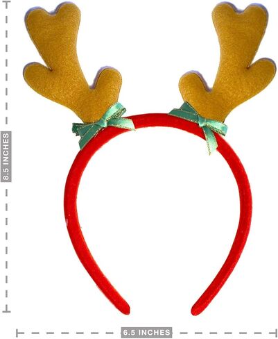 OLYPHAN Headbands for Christmas - Women - Reindeer Antler & Santa Hat Headband Hats - Kids & Adults in Saudi Arabia
