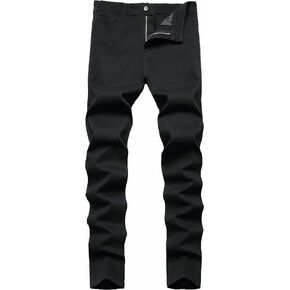 NOVOCCT Mens Dress Pants - Slim Fit Mens Casual Pants - Flat Front Stretch Skinny Business Casual Dress Chinos Pants for Men in Kuwait