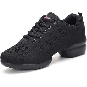 CERYTHRINA Women's Jazz Shoes Lace-up Sneakers Modern Dance Shoes Platform Walking Dance Shoes in Kuwait