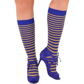 Bresciani 1970 Joelle Kelly Design Pure Cashmere Sizzlin' Hot Stripes Knee-High Socks in Saudi Arabia