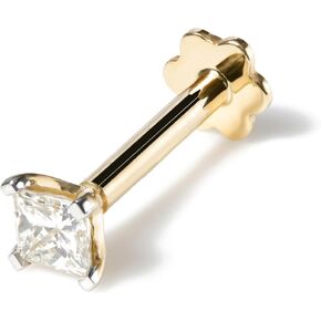 مسمار أنف من الألماس على شكل أميرة مع 8 مم ملولب داخليًا من الذهب الأصفر عيار 14 قيراط بالإضافة إلى خاتم لابريت مونرو in Kuwait