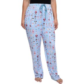 سراويل بيجامة ديزني النسائية ميكي ميني ماوس D100 مطبوعة بالكامل in Kuwait