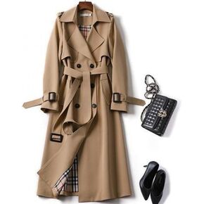 APOKA DEALS Women's long trench windbreaker coat
