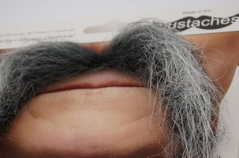 Mustaches Self Adhesive Fake Mustache, Novelty, Realistic Fu Manchu False Facial Hair, Costume Accessory for Adults, Black Color in Kuwait