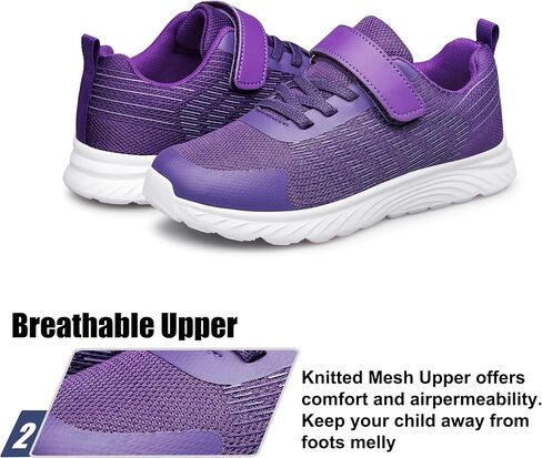 Raoendis Boys Girls Sneakers Kids Shoes Lightweight Breathable Athletic Running Tennis Fitness Shoes for Unisex Toddler/Little Kid/Big Kid in Kuwait
