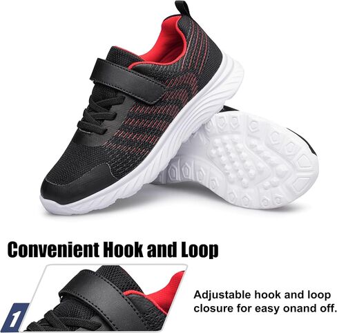 Raoendis Boys Girls Sneakers Kids Shoes Lightweight Breathable Athletic Running Tennis Fitness Shoes for Unisex Toddler/Little Kid/Big Kid in Kuwait