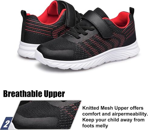 Raoendis Boys Girls Sneakers Kids Shoes Lightweight Breathable Athletic Running Tennis Fitness Shoes for Unisex Toddler/Little Kid/Big Kid in Kuwait