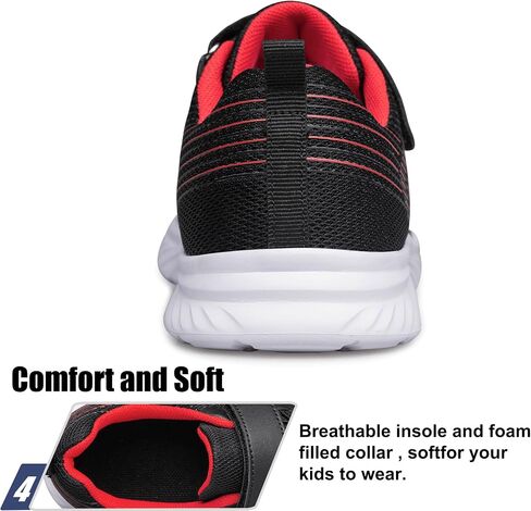 Raoendis Boys Girls Sneakers Kids Shoes Lightweight Breathable Athletic Running Tennis Fitness Shoes for Unisex Toddler/Little Kid/Big Kid in Kuwait