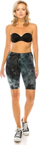 Leggings Depot Women's Fashion Biker Shorts Popular Prints BAT3TD in Kuwait