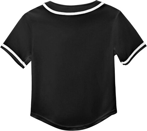 Kids Baseball Jersey Boys Button Down Shirt Short Sleeve Hip Hop Personalized Sports Uniforms for Girls in Saudi Arabia