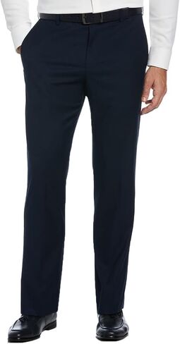 Savane Men's Performance Gabardine Dress Pant With Expandable Waistband, Flat Front No Iron Stretch Fabric in Saudi Arabia