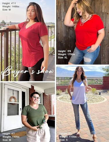 Loiszm Womens Tops Shirts Summer Casual V Neck Short Sleeve T-Shirts in Kuwait