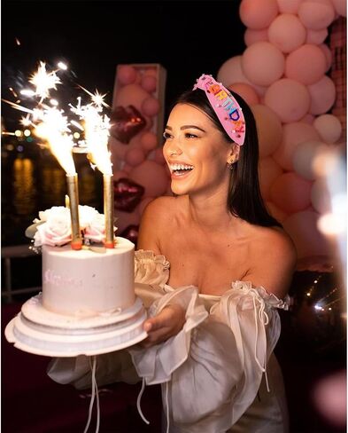 Birthday Headband for Women Beaded It’s My Birthday Knotted Headband Embellished Rhinestone Crystal Top Knot Headband Birthday Crown Hair Accessories Party Decorations Gifts (Birthday Queen 1) in Saudi Arabia
