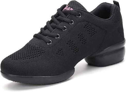 CERYTHRINA Women's Jazz Shoes Lace-up Sneakers Modern Dance Shoes Platform Walking Dance Shoes in Kuwait