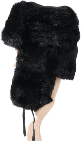 الصياد قبعة الرجال الروسية Ushanka قبعة فرو الأرنب الصناعي الطيار إيرفلاب قبعة يندبروف قبعة لفصل الشتاء الصيد التزلج in Kuwait
