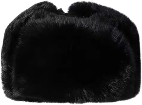 الصياد قبعة الرجال الروسية Ushanka قبعة فرو الأرنب الصناعي الطيار إيرفلاب قبعة يندبروف قبعة لفصل الشتاء الصيد التزلج in Kuwait