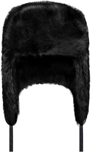 PENINSULA الحب فو الفراء الصياد قبعة الشتاء الروسية Ushanka قبعة سميكة الدافئة قبعة الصيد إيرفلاب الصوف جندي قبعة للرجال in Kuwait