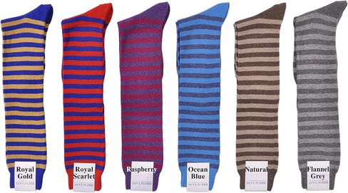 Bresciani 1970 Joelle Kelly Design Pure Cashmere Sizzlin 'Hot Stripes جوارب عالية للركبة in Saudi Arabia