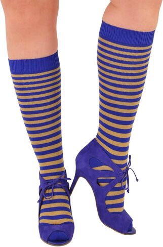 Bresciani 1970 Joelle Kelly Design Pure Cashmere Sizzlin 'Hot Stripes جوارب عالية للركبة in Saudi Arabia