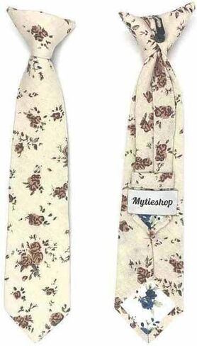 Kids Floral Clip On Tie 2.3" ties for kids in Saudi Arabia