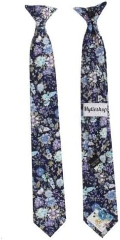 Kids Floral Clip On Tie 2.3" ties for kids in Saudi Arabia