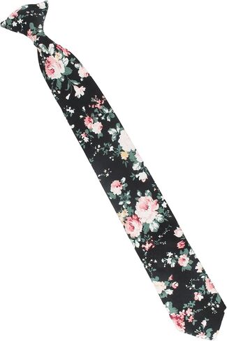 Kids Floral Clip On Tie 2.3" ties for kids in Saudi Arabia