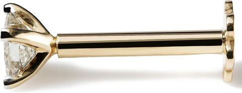 مسمار أنف من الألماس على شكل أميرة مع 8 مم ملولب داخليًا من الذهب الأصفر عيار 14 قيراط بالإضافة إلى خاتم لابريت مونرو in Kuwait