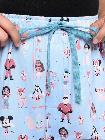 سراويل بيجامة ديزني النسائية ميكي ميني ماوس D100 مطبوعة بالكامل in Kuwait