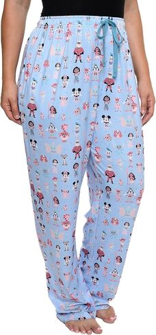 سراويل بيجامة ديزني النسائية ميكي ميني ماوس D100 مطبوعة بالكامل in Kuwait