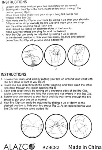 الازكو 10 قطع من مشابك حزام حمالة الصدر لاخفاء الاشرطة تخلق انقساما اضافة حجم كامل للكوب in Kuwait