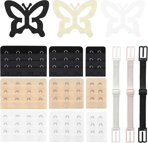 15 قطعة من مشابك حمالة الصدر النسائية، حامل حزام حمالة الصدر، مشابك حمالة الصدر للظهر، وصلات حزام خطاف للظهر، 2 خطاف/3 خطافات/4 خطافات ملحقات حمالة الصدر in Kuwait