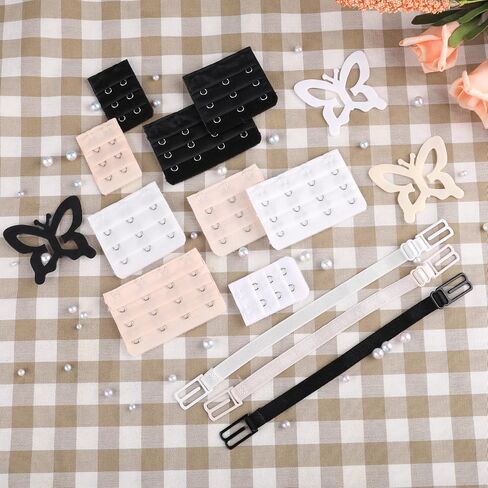 15 قطعة من مشابك حمالة الصدر النسائية، حامل حزام حمالة الصدر، مشابك حمالة الصدر للظهر، وصلات حزام خطاف للظهر، 2 خطاف/3 خطافات/4 خطافات ملحقات حمالة الصدر in Kuwait